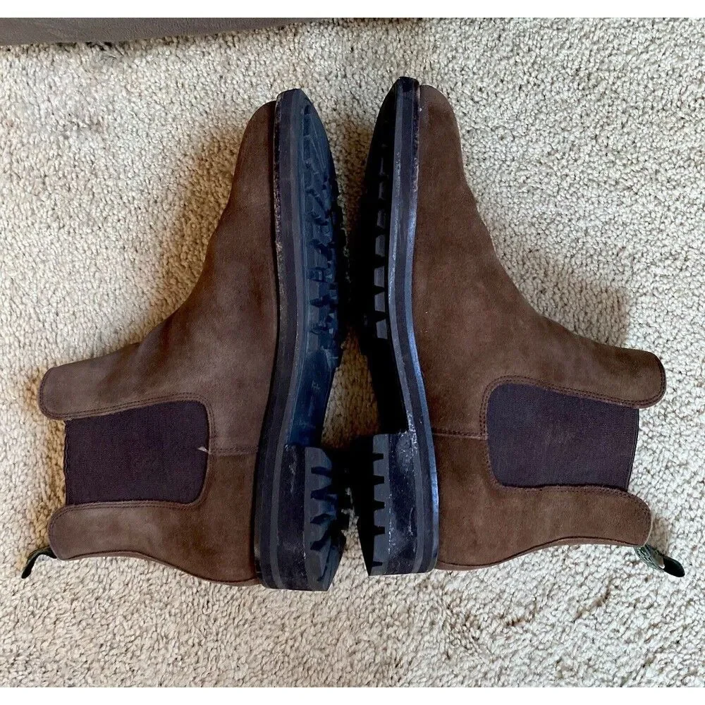 Polo Ralph Lauren Brown Suede Pull On Bryson Chls Boots Men's 10 D Retail $490